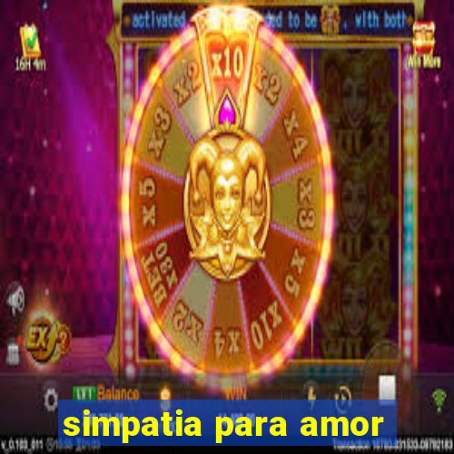 simpatia para amor